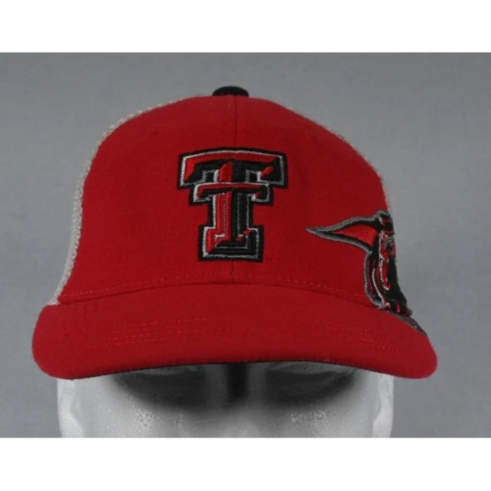 Texas Tech Red Raiders Masked Rider Youth Mesh Snapback Hat Cap One Size